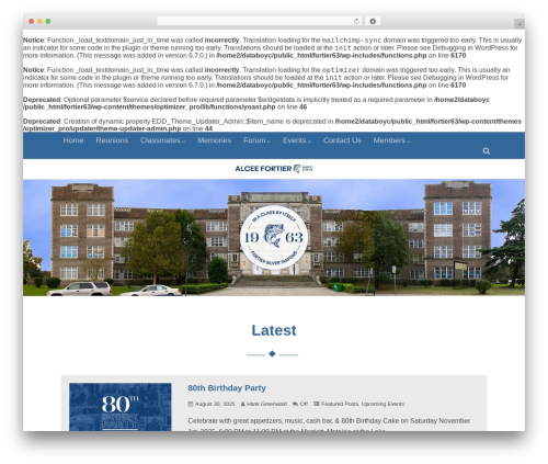 WordPress theme Optimizer PRO - fortier63.com