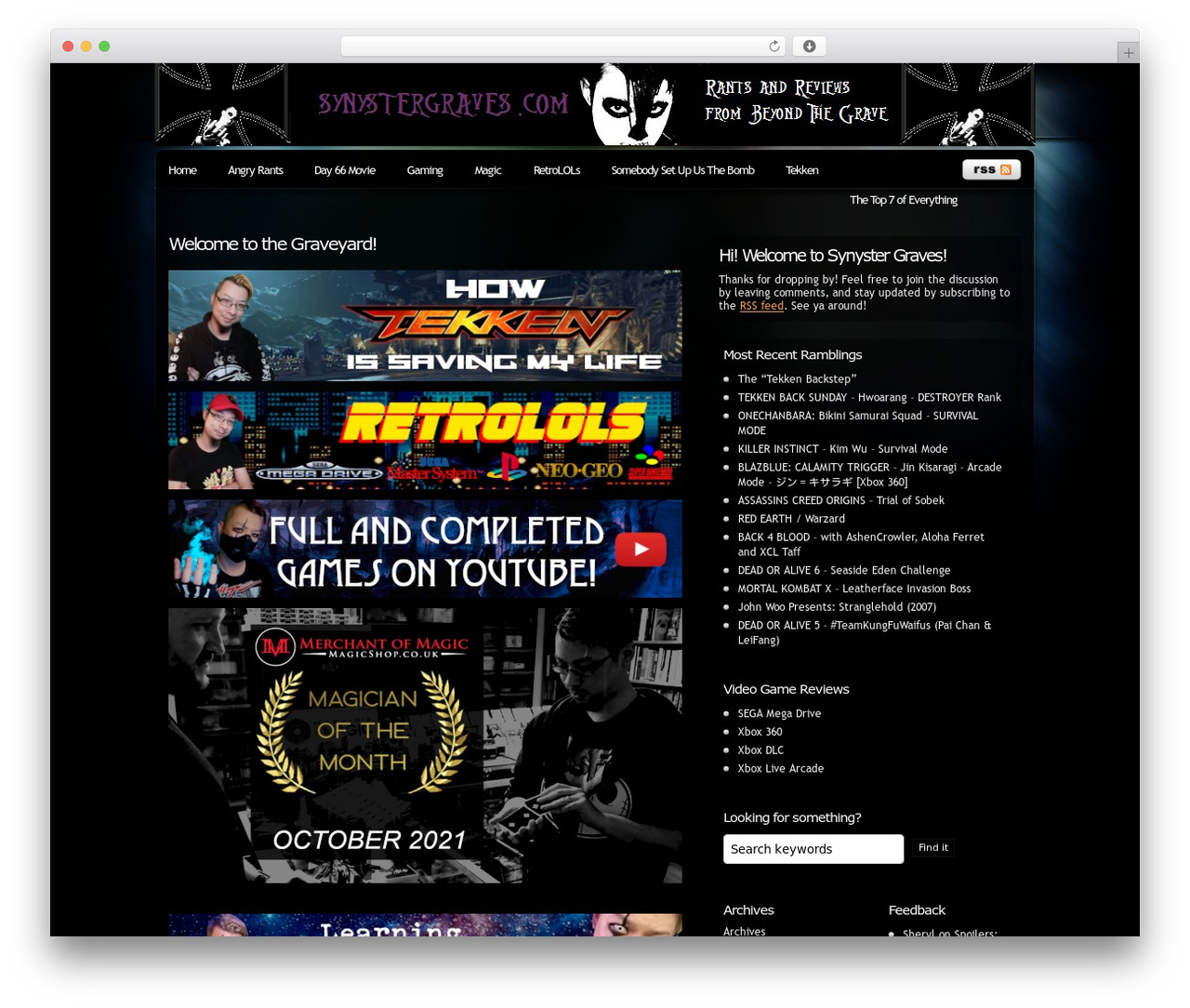 WordPress theme Pixel - synystergraves.com