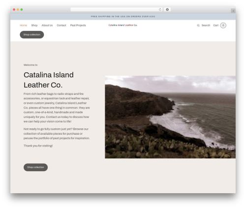 WordPress theme Restoration - catalinaislandleather.com