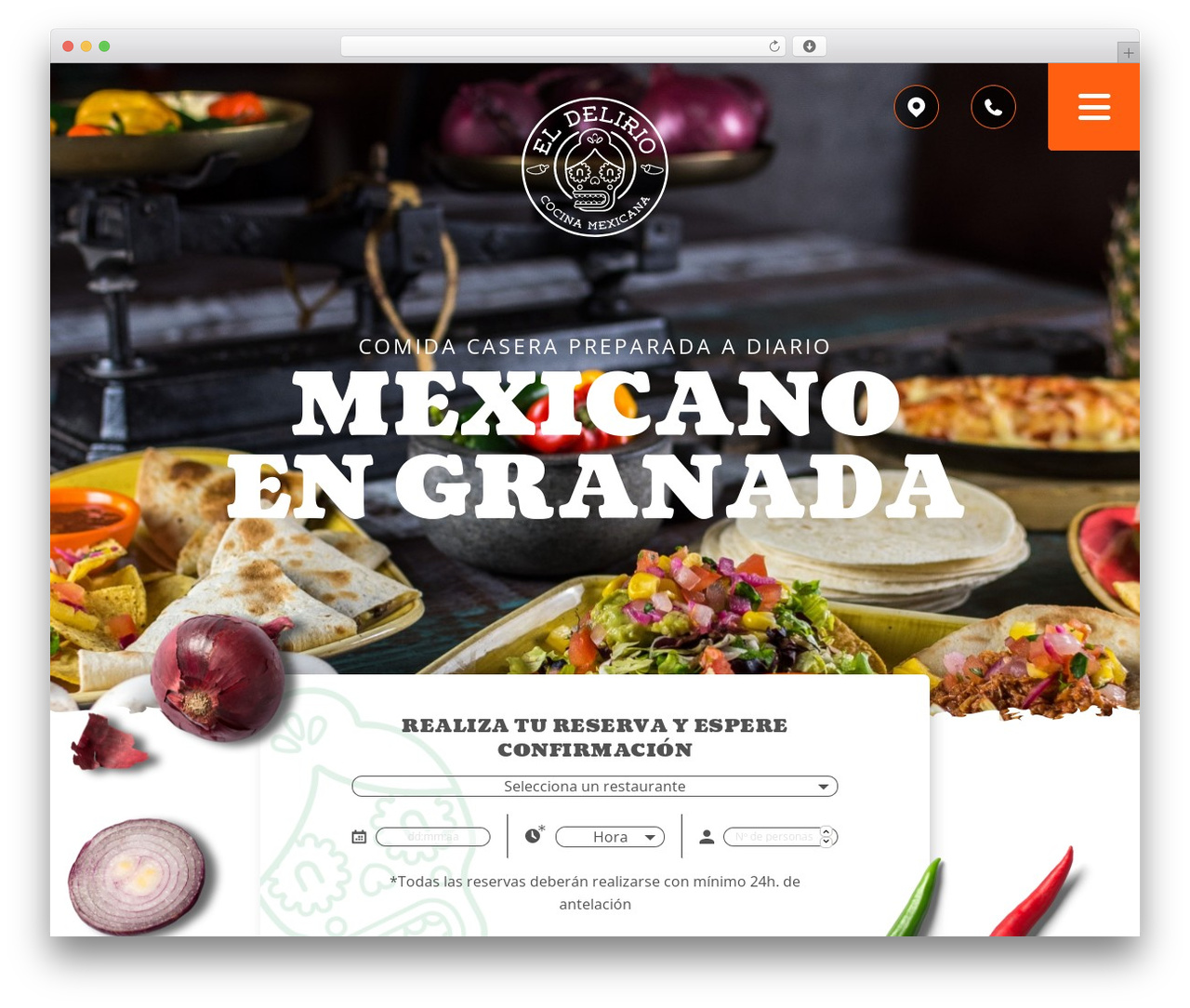 WordPress website theme Base Theme - restaurantemexicanogranada.com