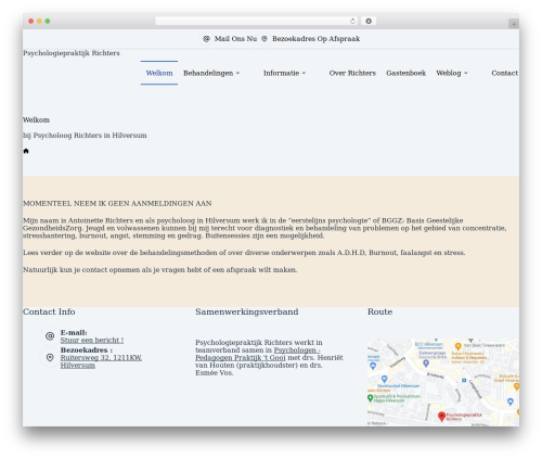 Broken link notifier WordPress plugin - www.psychologiepraktijkrichters.nl