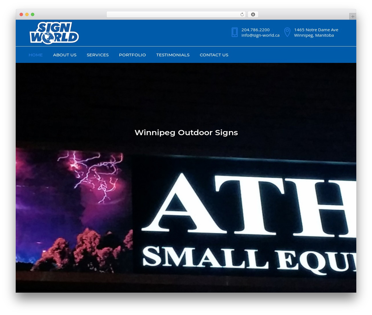 Bridge WordPress theme - sign-world.ca