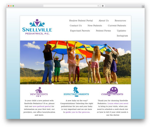 Compass Pro Responsive Theme WordPress theme - snellvillepeds.com