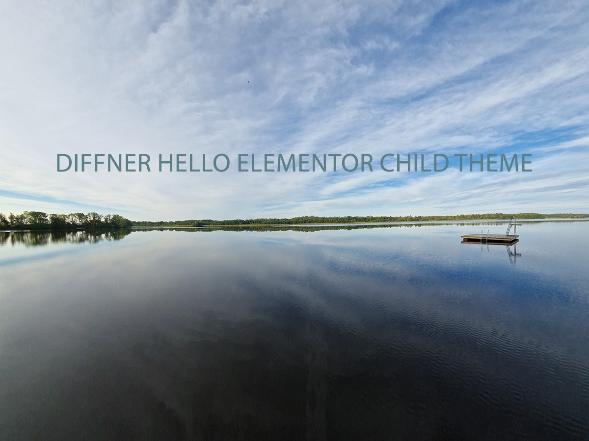 Diffner Hello Elementor Child WordPress website theme by Susanne Diffner