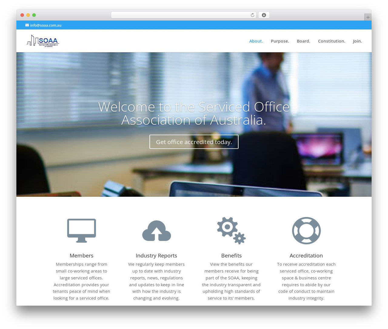 Divi WordPress theme - soaa.com.au