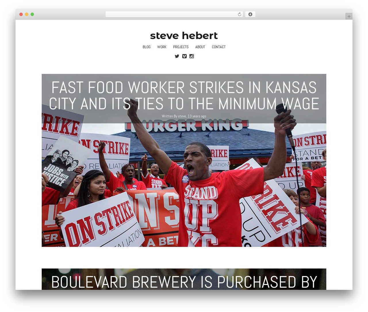 Hati WordPress theme design - stevehebert.com