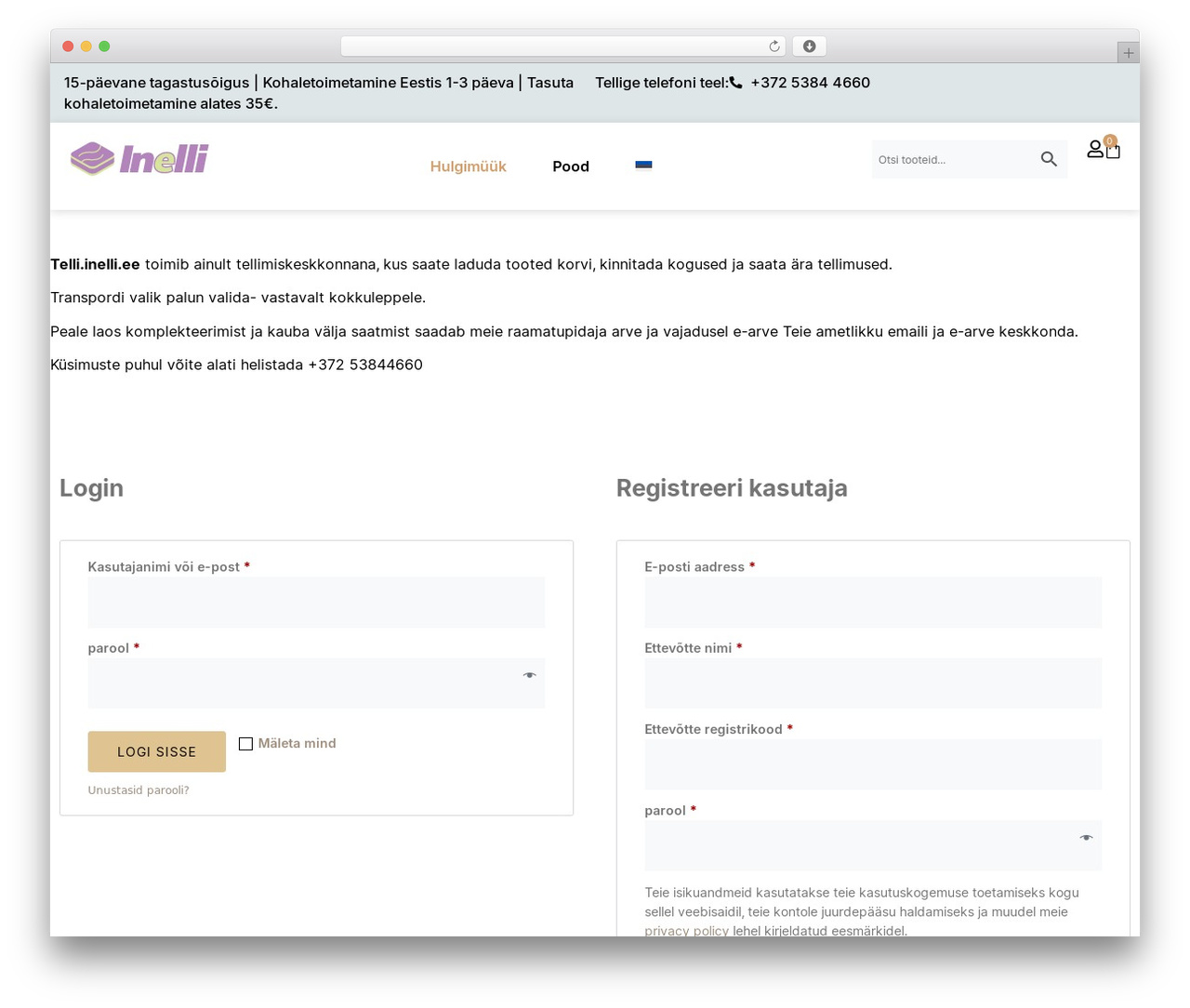 Hello Elementor top WordPress theme - telli.inelli.ee