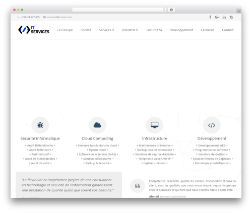 IT-Services WordPress theme - www.it-services.com.tn