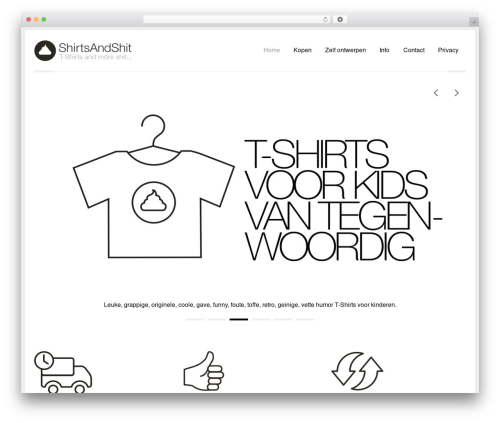 Magic premium WordPress theme - shirtsandshit.nl