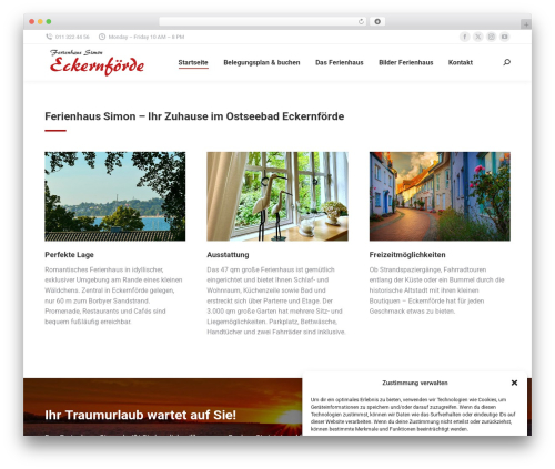 The7 Classic theme WordPress - ferienhaus-in-eckernfoerde.de