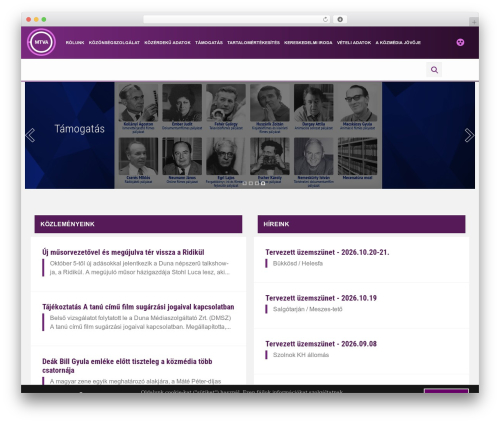 WordPress theme Ultimatum - mtva.hu