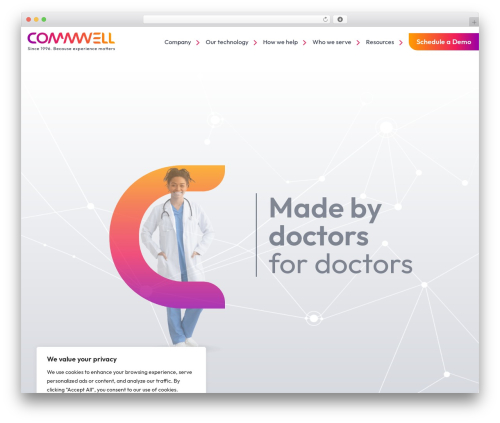 Best WordPress theme Starter Template - commwellmedical.com