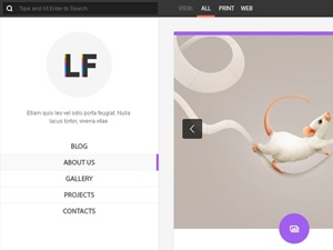 LiquidFolio WordPress theme by QuelDorei