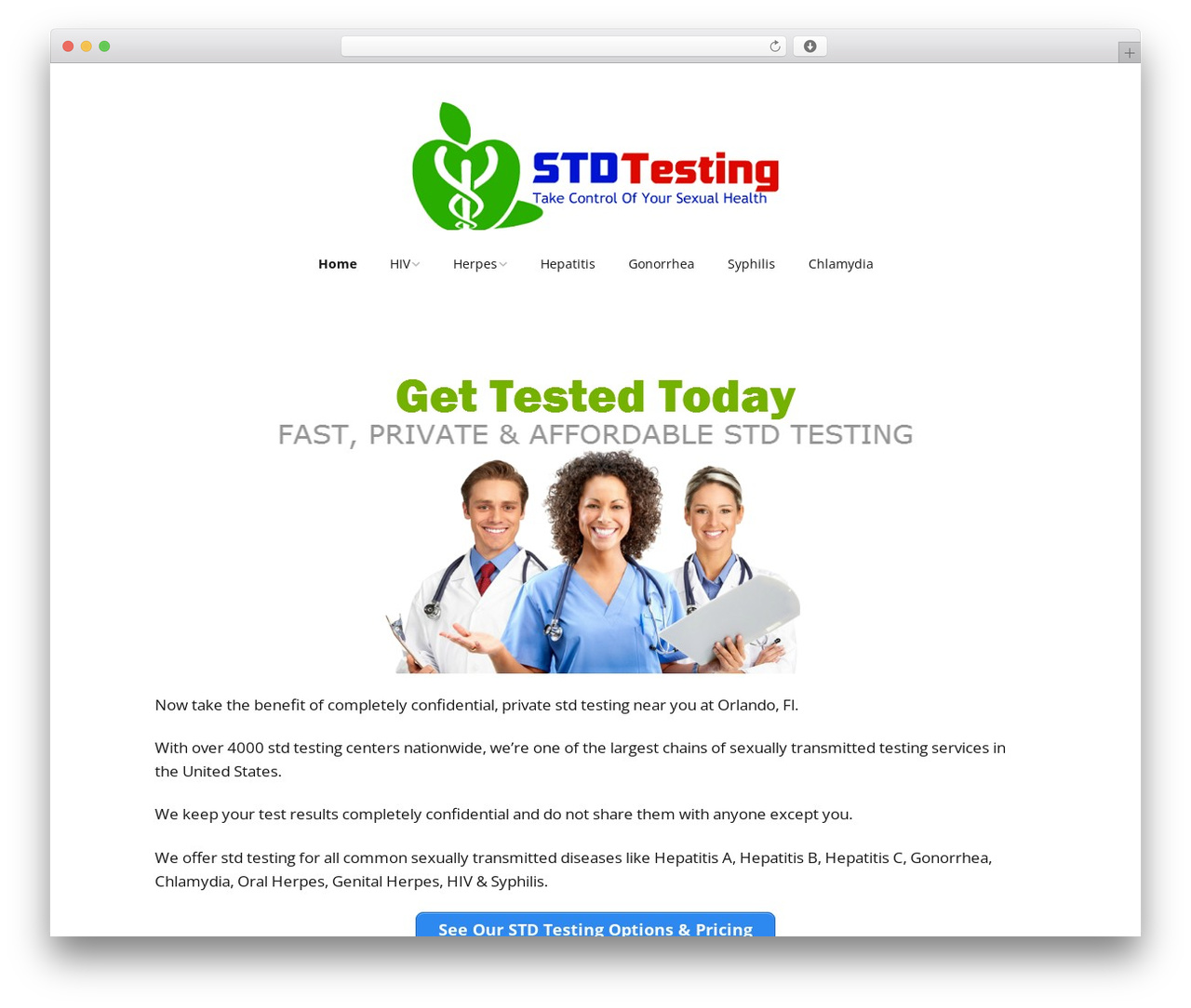 Make WP theme - stdtestingorlando.net