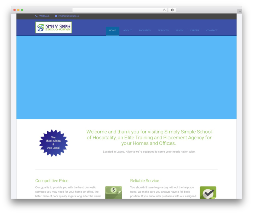 Revusion WordPress theme - simplysimple.ca