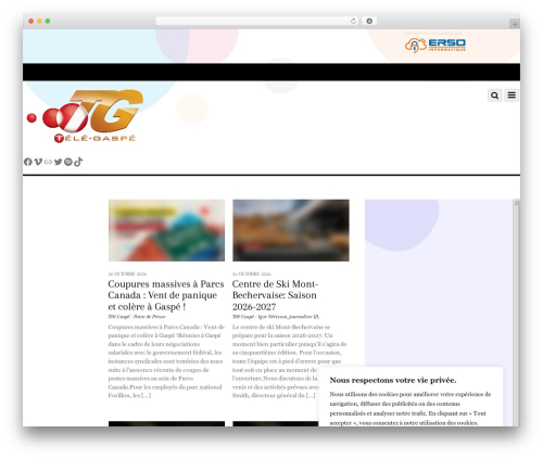 Announcement Bar (announcement-bar) free WordPress plugin - telegaspe.ca