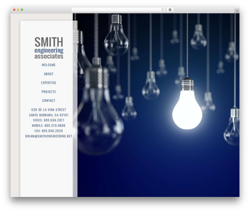 Vellum theme WordPress - smithengineering.net