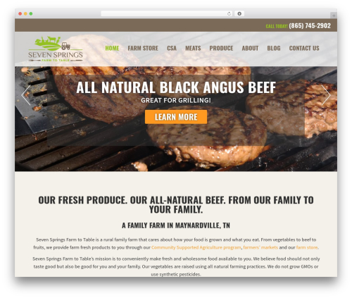 WordPress theme Backyard Grill - sevenspringsfarmtn.com