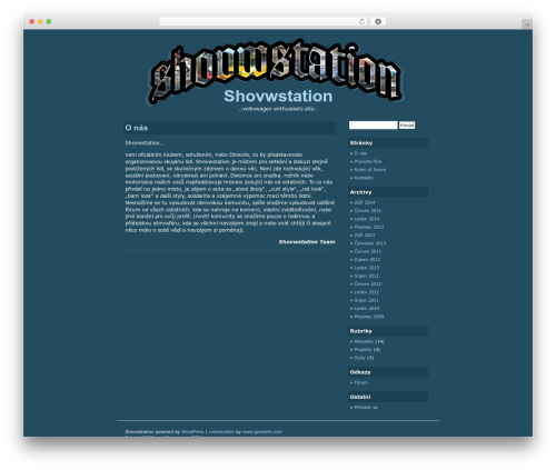 WordPress theme minimalism - shovwstation.cz/wordpress WordPress theme minimalism - shovwstation.cz/wordpress