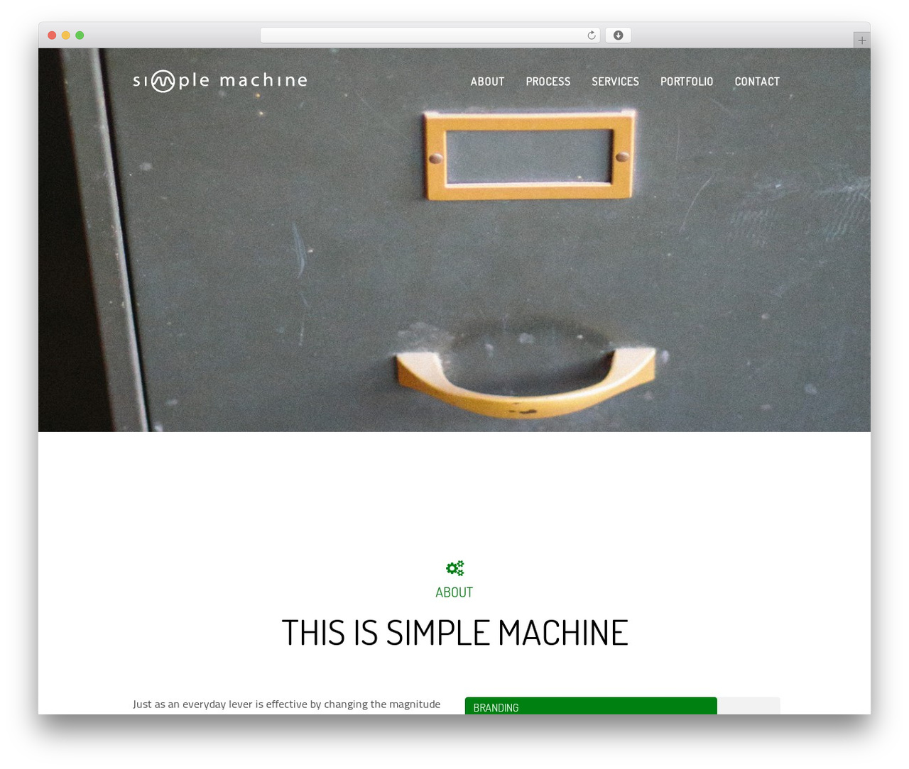 WordPress theme One - simplemachine.com