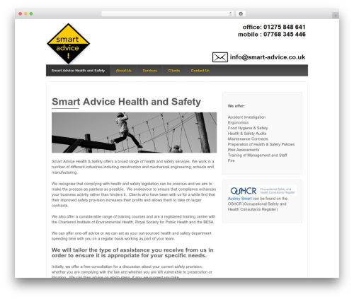 WordPress website theme Responsive Pro - smart-advice.co.uk
