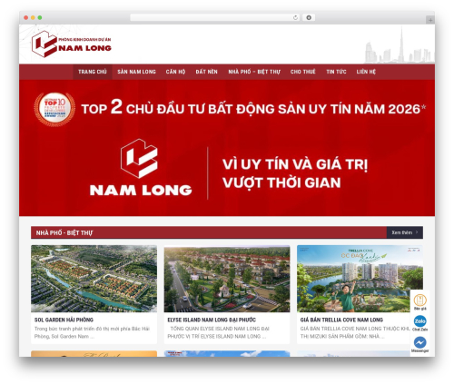 BDS WordPress theme - namlongreal.com.vn