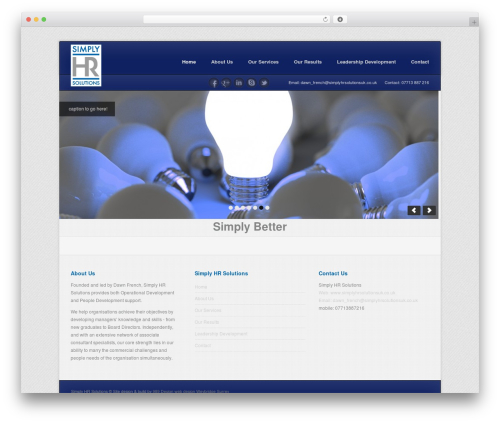 Cuvette theme WordPress - simplyhrsolutionsuk.co.uk