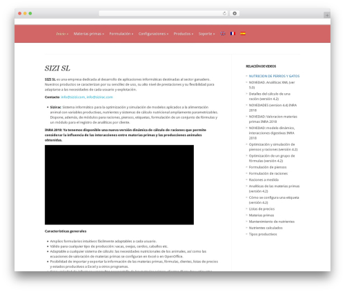 Evolution WordPress theme - sizirac.com