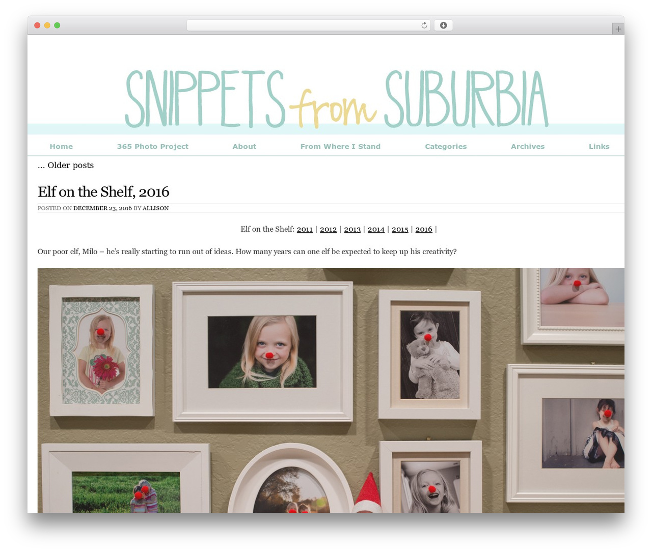 Theme WordPress Capture - snippetsfromsuburbia.com