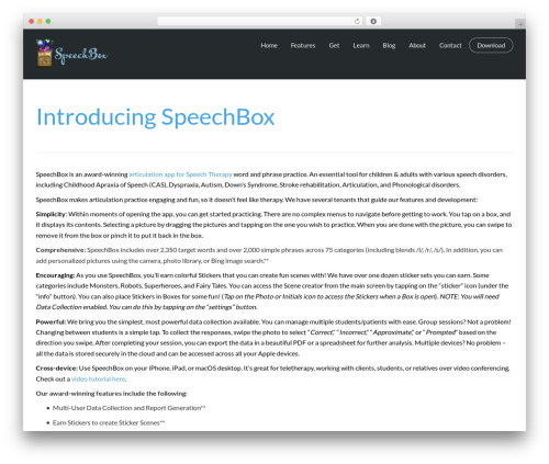 Template WordPress Stratus - speechboxapp.com