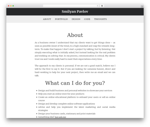 Theme WordPress Syntax - smilyanp.com