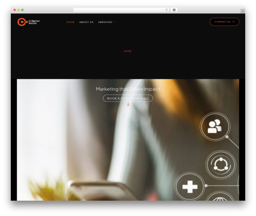 WordPress theme Pine - criterionsocial.com