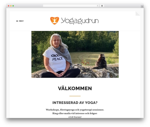 WordPress theme Hoffman - yogagudrun.se