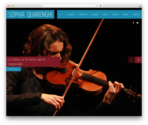 WordPress theme Muse - sophiaquarenghi.com