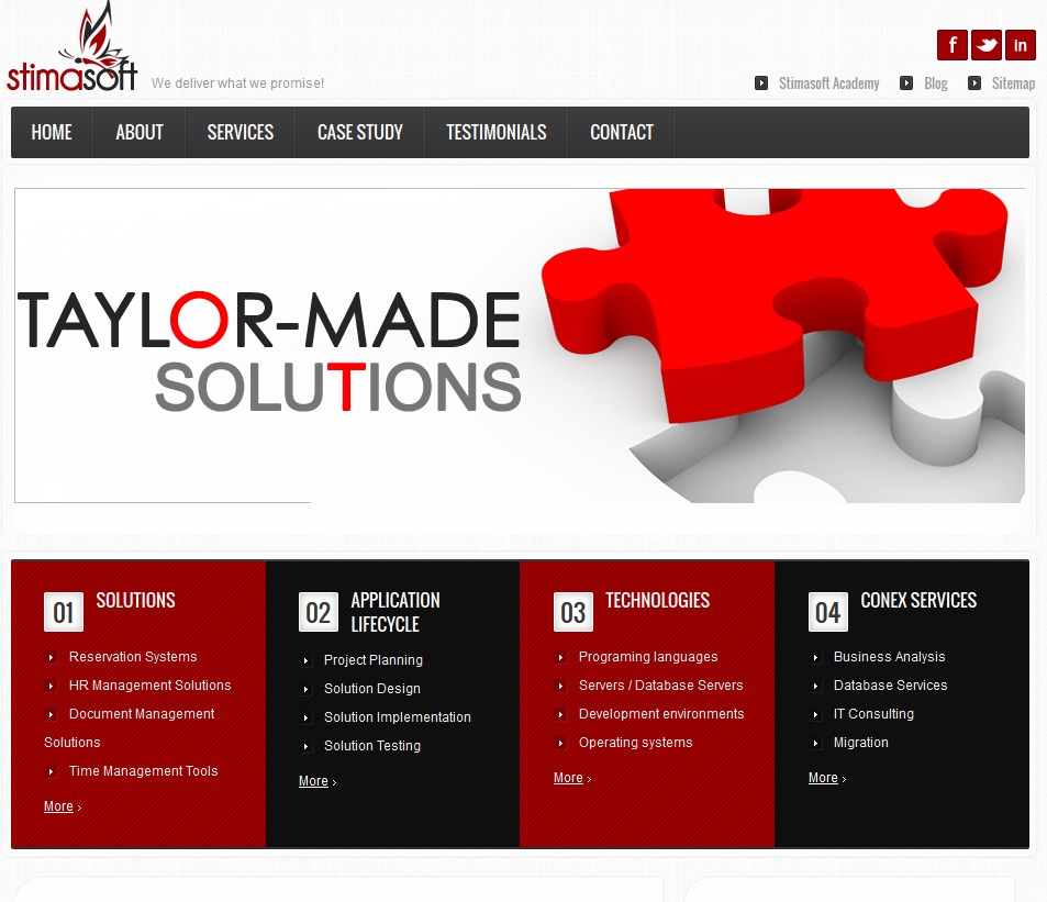 WordPress theme Stima Soft