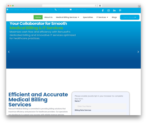 WordPress theme Webteck - renusoft.net