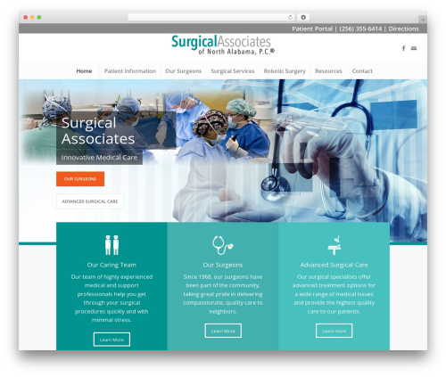 Enfold theme WordPress - surgicaldoctors.com
