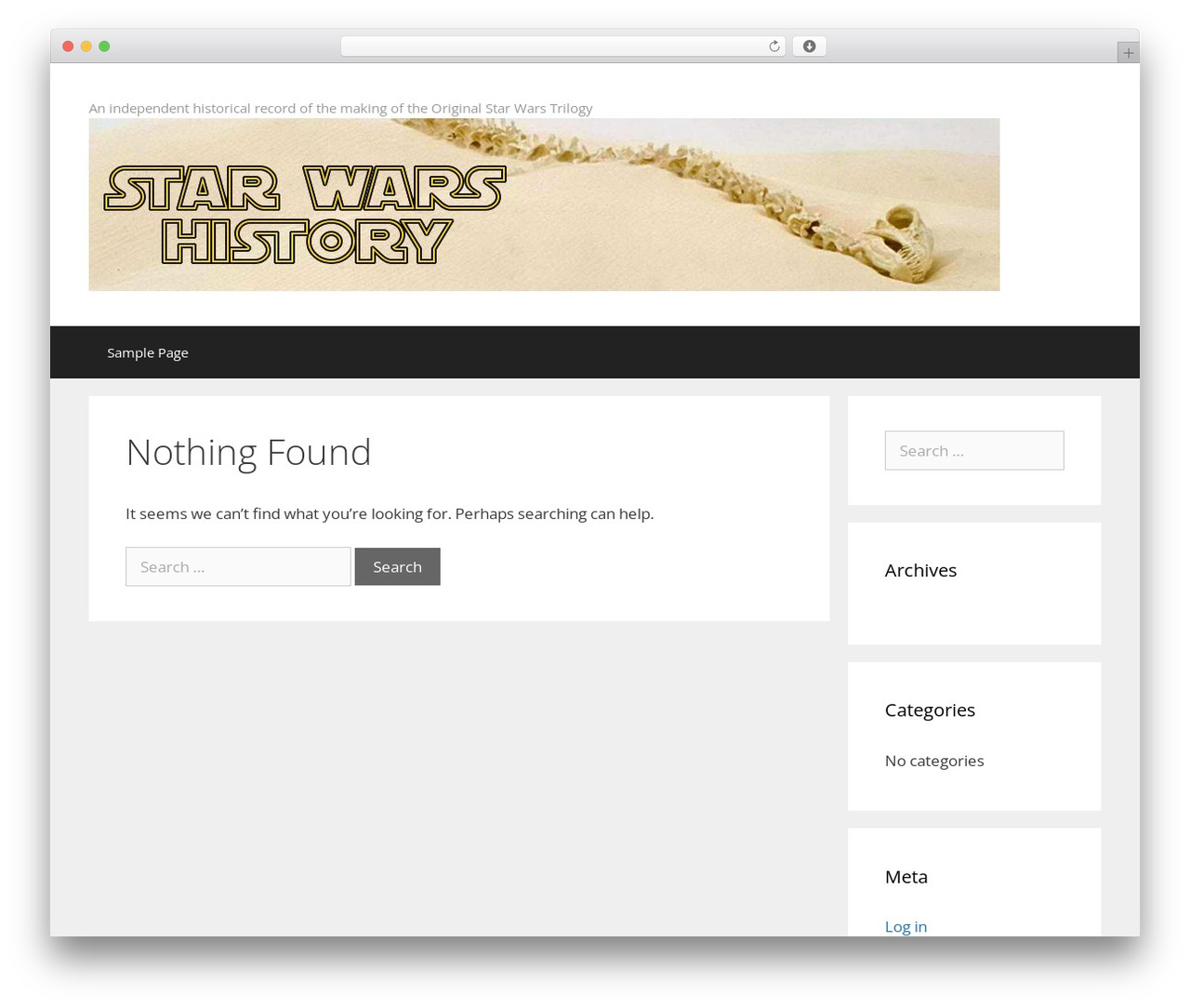 GeneratePress theme WordPress - starwarshistory.com