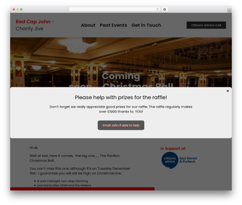 Pretty simple popup builder WordPress plugin - redcapjohn-charityjive.co.uk