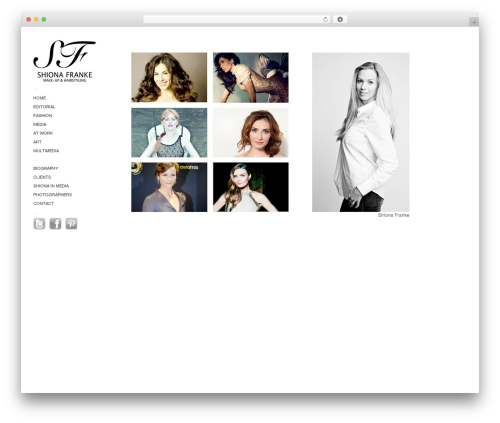 Theme WordPress Touchfolio - shionafranke.nl