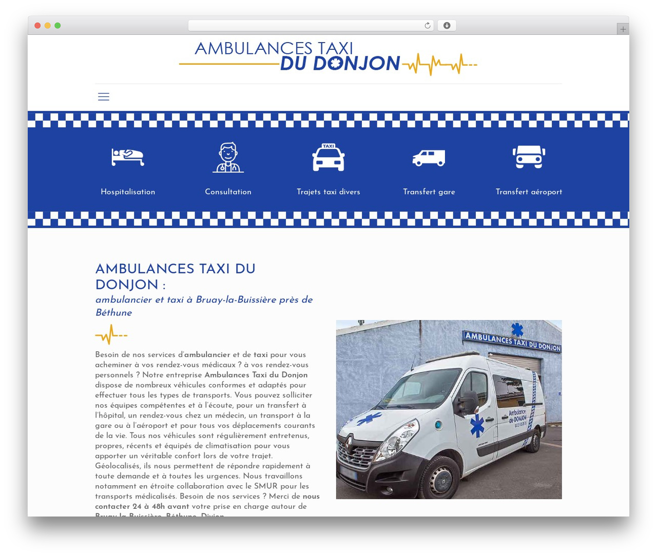 WordPress theme Betheme - ambulance-du-donjon.fr