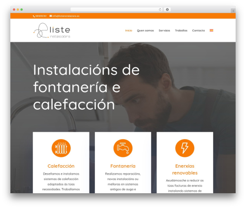 WordPress theme Divi - listeinstalacions.es