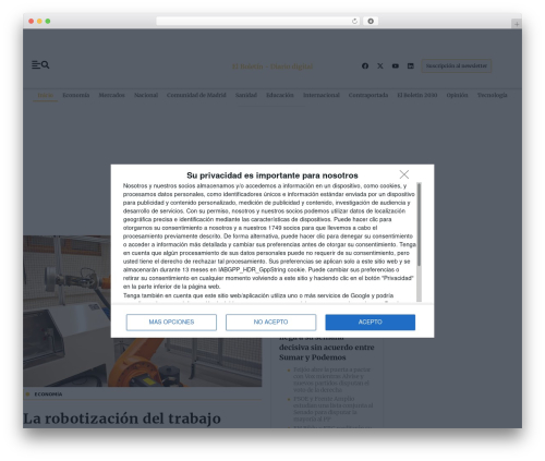 Cibeles base toolkit WordPress plugin - www.elboletin.com