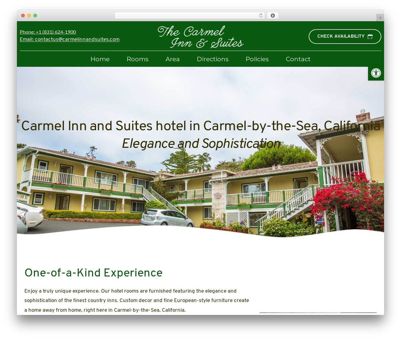 WordPress theme Neve - carmelinnandsuites.com