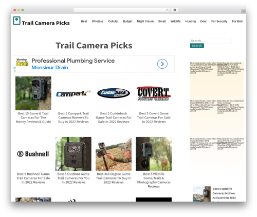 WordPress theme tutor - trailcamerapicks.com