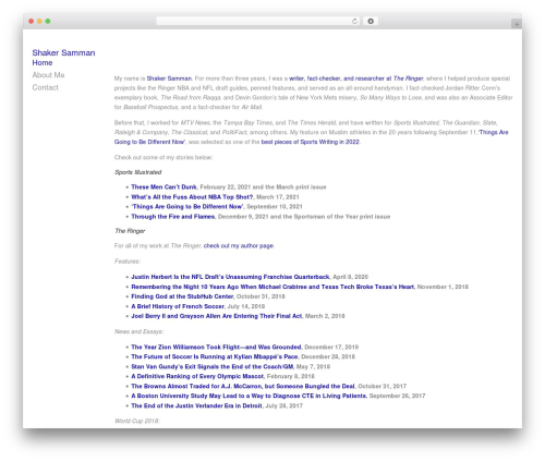 Corner WordPress theme - shakersamman.com