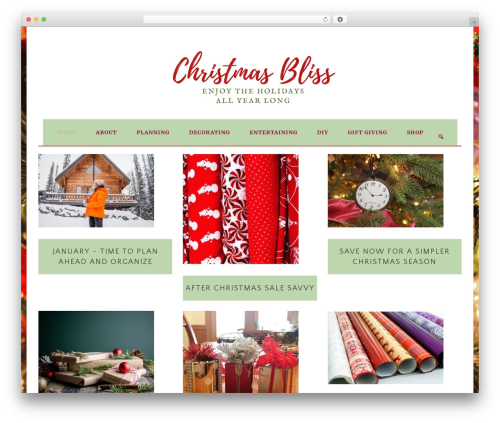 Simple pin it for pinterest WordPress plugin - christmas-bliss.com