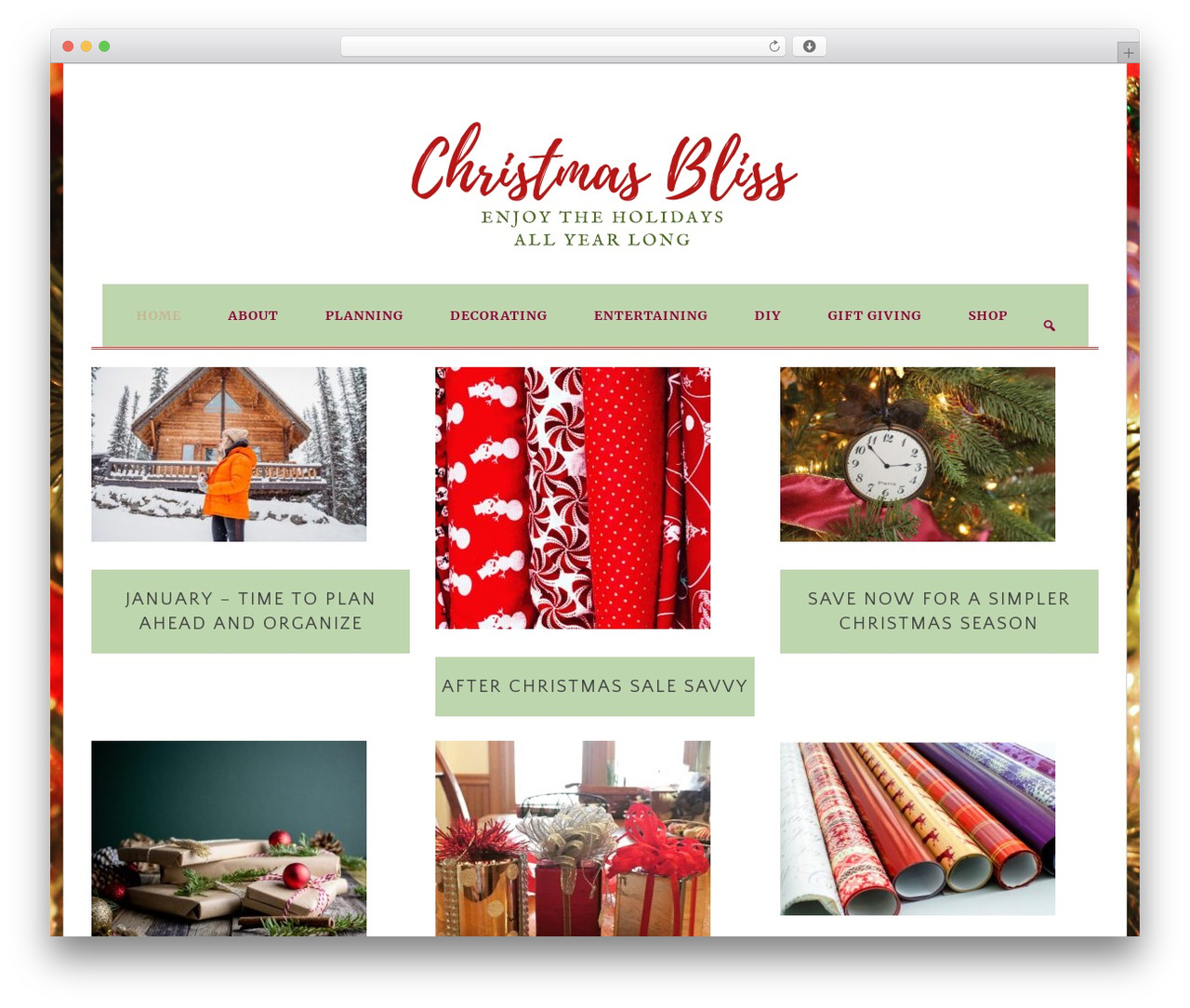 Genesis WordPress theme - christmas-bliss.com