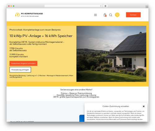 Geya WordPress theme - pv-komplettanlage.at
