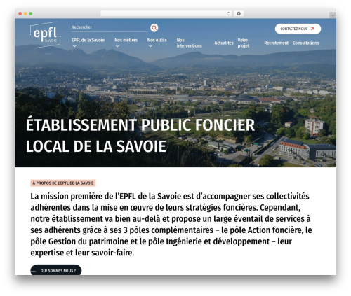 Herewecom WordPress theme - epfl73.fr